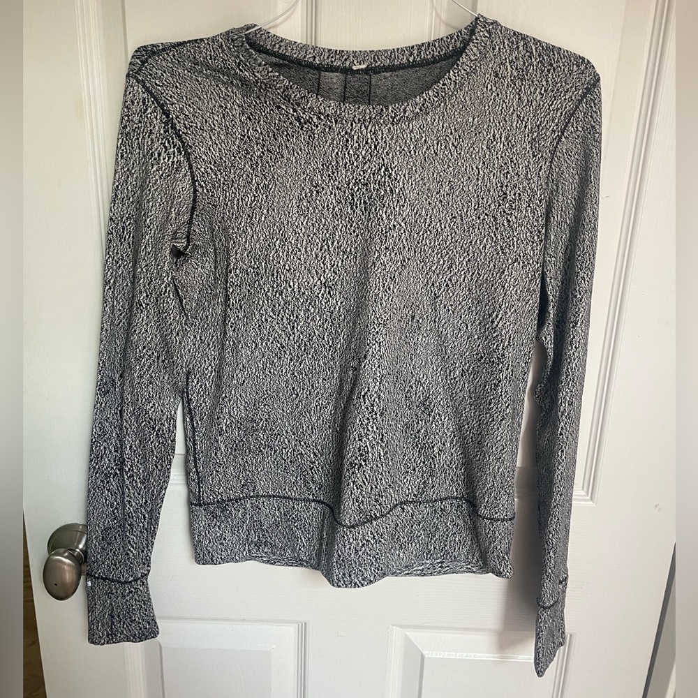 lululemon black and white sweater